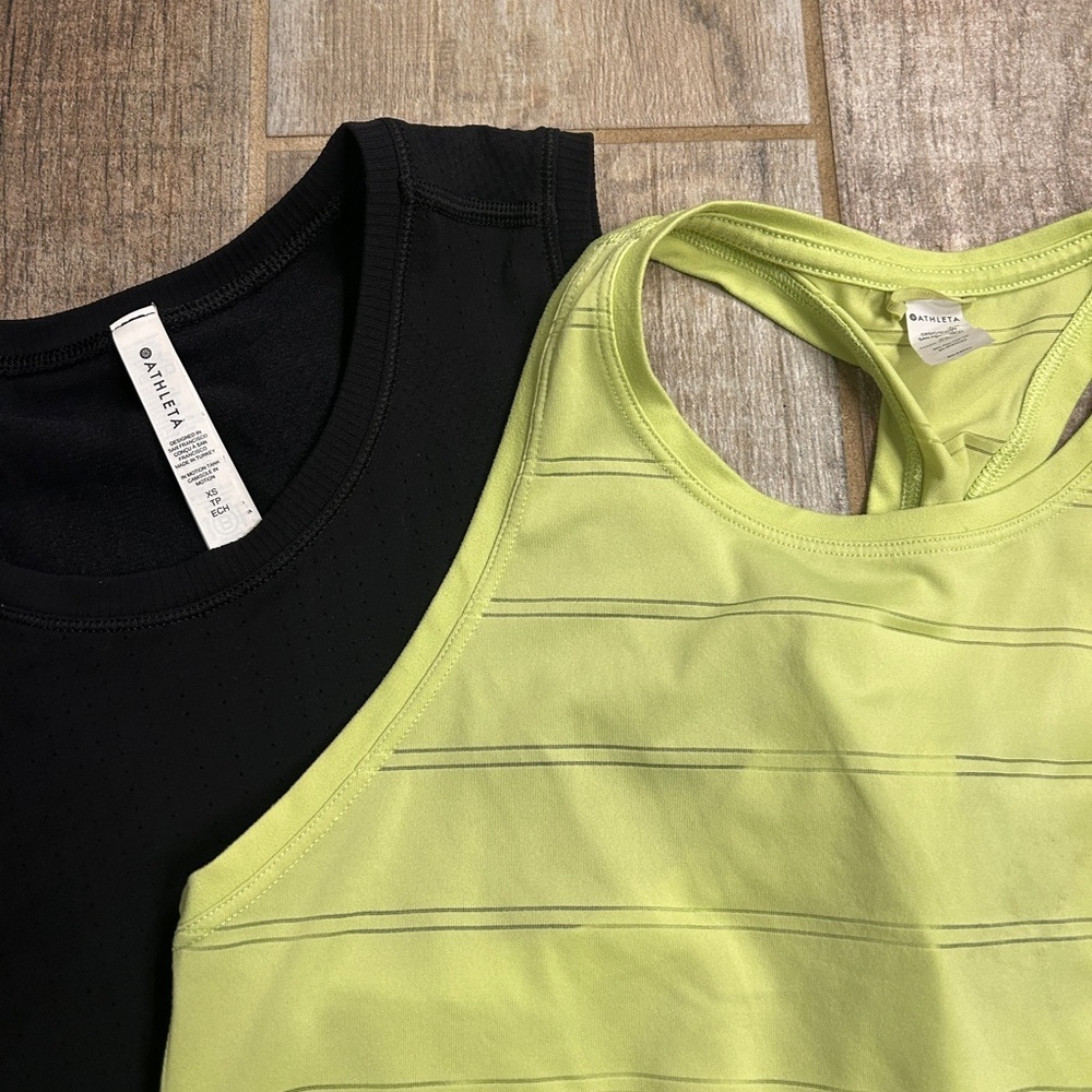 Athleta Women's Black and Yellow Tops - Picture 2 of 10